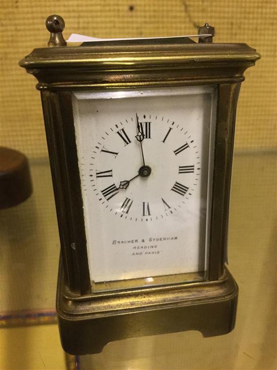 Miniature brass carriage clock